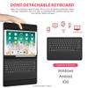 QYiiD Keyboard Case for iPad Pro 12.9-inch 2017/2015 (Old Model, 2nd & 1st Generation, Ultra-Thin PU Leather Case with Wireless Detachable Keyboard - with Pencil Holder, Black view 4