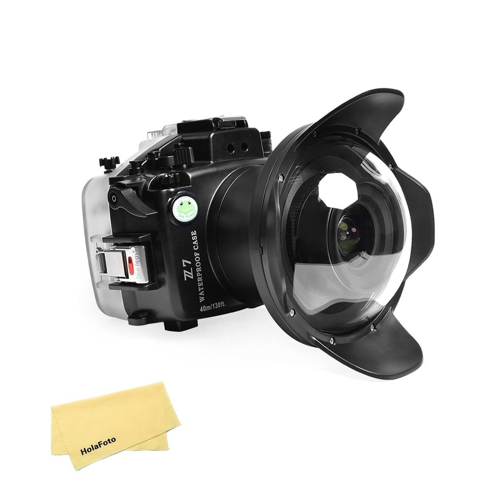 SeaFrogs Underwater Housing for Nikon Z7 I Z6+ WA005A 6 Inch Dome Port Kit, [40M/130ft] Waterproof Case for Nikon Z6 I Z7+ NIKKOR Z 24-70mm f/4, Z 28-75mm f/2.8