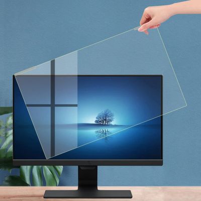 WLWLEO Computer Anti Blue Light Screen Protector for 21.5-32 inch Monitor, Anti-UV Eye Protection Filter, Removable Hanging Blue Light Blocking Screen Protector Panel for 32 inch TV,28inch(635370mm)