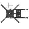 Amazon Basics Full Motion TV Wall Mount with Horizontal Post Installation Leveling for 32 to 86 inch TVs, Black view 1