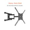 Amazon Basics Full Motion TV Wall Mount with Horizontal Post Installation Leveling for 32 to 86 inch TVs, Black view 3