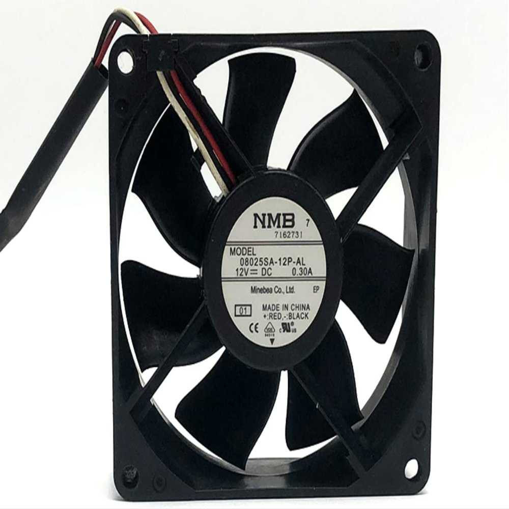 08025SA-12P-AL NMB 8025 12V 0.30A 8CM 3-Wire Cooling Fan
