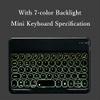 YEEHi iPad mini 6th Generation Keyboard Case Backlit Key Cute Round Button, iPad mini 6 8.3 Inch (2021 Model) Removable Color Keyboard Cover with Pencil Holder (Mini6, Black) view 2