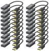 DisplayPort to HDMI Adapter 4K, 20-Pack, Display Port DP to HDMI Adapter Cable Male to Female Compatible with Computer, Monitor, TV, Projector (20, Black) view 1