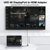 DisplayPort to HDMI Adapter 4K, 20-Pack, Display Port DP to HDMI Adapter Cable Male to Female Compatible with Computer, Monitor, TV, Projector (20, Black) view 3