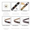 WS2815 (Upgraded WS2812B) 3.2ft 144(2x72) Pixels Magic Dream Color Individually Addressable RGB LED Flexible Strip Light 5050 SMD Dual Signal IP67 Tube Waterproof DC12V White PCB view 4