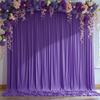 10 ft x 10 ft Wrinkle Free Purple Backdrop Curtain for Parties, Polyester Purple Photo Backdrop Drapes for Wedding Birthday Girls Party Mermaid Baby Shower,5ft x 10ft,2 Panels view 1