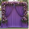 10 ft x 10 ft Wrinkle Free Purple Backdrop Curtain for Parties, Polyester Purple Photo Backdrop Drapes for Wedding Birthday Girls Party Mermaid Baby Shower,5ft x 10ft,2 Panels view 3