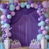 10 ft x 10 ft Wrinkle Free Purple Backdrop Curtain for Parties, Polyester Purple Photo Backdrop Drapes for Wedding Birthday Girls Party Mermaid Baby Shower,5ft x 10ft,2 Panels view 4