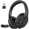 EKSA Bluetooth Headsets with Microphone & USB Dongle, 30 Hours Talk Time & 33ft Range, AI Environmental Noise Cancelling Mic, Over-Ear Wireless Headphone for PC/Laptop/Computer/Home/Work/Office/Zoom view 1