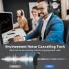 EKSA Bluetooth Headsets with Microphone & USB Dongle, 30 Hours Talk Time & 33ft Range, AI Environmental Noise Cancelling Mic, Over-Ear Wireless Headphone for PC/Laptop/Computer/Home/Work/Office/Zoom view 2
