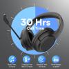 EKSA Bluetooth Headsets with Microphone & USB Dongle, 30 Hours Talk Time & 33ft Range, AI Environmental Noise Cancelling Mic, Over-Ear Wireless Headphone for PC/Laptop/Computer/Home/Work/Office/Zoom view 4
