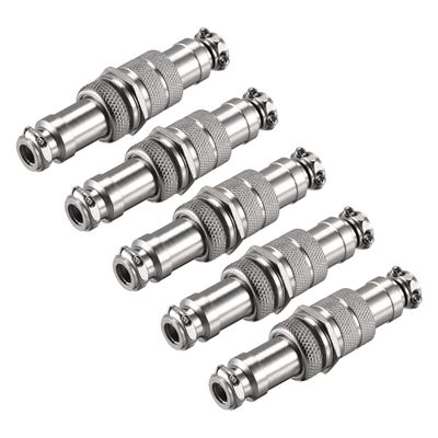 uxcell 5 Pairs Aviation Connector 16mm 5 Terminals 5A 250V GX16 Waterproof