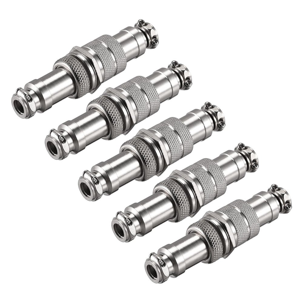 uxcell 5 Pairs Aviation Connector 16mm 5 Terminals 5A 250V GX16 Waterproof