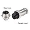 uxcell 5 Pairs Aviation Connector 16mm 5 Terminals 5A 250V GX16 Waterproof view 3