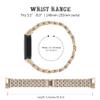 Watch Band Compatible with Fitbit Charge 5 for Women Men Classy Bling Metal Bracelet Adjustable Stainless Steel Wristband Clasp Strap Quick Release Replacement Band for Fitbit Charge 5 (Gold) view 2