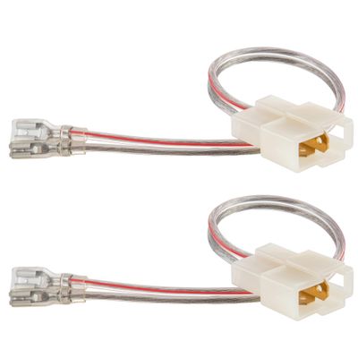 RED WOLF Car Door Speaker Harness for 2001-2006 Mini Cooper R50/R53, 1992-2000 Hyundai Elantra, 2006-2007 Toyota Sequoia, 1992-1996 Mintsubishi Montero Install Audio Wiring Connector Adapter 1 Pair
