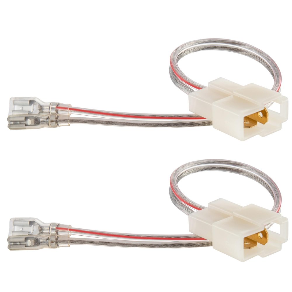 RED WOLF Car Door Speaker Harness for 2001-2006 Mini Cooper R50/R53, 1992-2000 Hyundai Elantra, 2006-2007 Toyota Sequoia, 1992-1996 Mintsubishi Montero Install Audio Wiring Connector Adapter 1 Pair