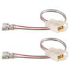 RED WOLF Car Door Speaker Harness for 2001-2006 Mini Cooper R50/R53, 1992-2000 Hyundai Elantra, 2006-2007 Toyota Sequoia, 1992-1996 Mintsubishi Montero Install Audio Wiring Connector Adapter 1 Pair view 1