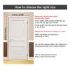YZJJ Door Curtain Winter Screen Door Cotton Thermal Insulated Thicken Cotton Drape Barrier Doorway Curtain Privacy Partition Weatherproof for Balcony Door, Bedroom, Kitchen view 3