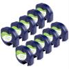 10-Pack Aonomi Compatible with DYMO Letratag Label Maker Refills White Paper 91330 10697 1/2" X 13' 12mm X 4m Black On White Label Tapes for DYMO LetraTag 200B LT-100T LT-100H QX50 Label Maker view 1