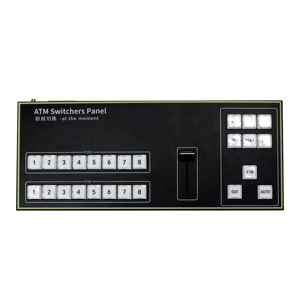 ATM Switcher Panel 4K Virtual Studio Recording Video Switcher Tally Interface for Live Broadcast Support Blackmagic BMD Switcher Director Control