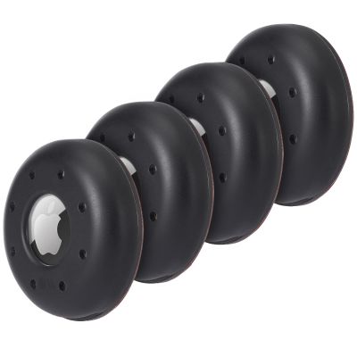 Case-Mate - Sticker Mount Case for AirTags - Holder - Sticks to Most Hard Surfaces - 4 Pack - Black