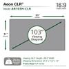 Elite Screens Aeon CLR 103-Inch ALR UST Projector Screen, 8K Edge-Free Fixed Frame, 95% Ambient Light Rejecting, Indoor Home Theater Movie Screen, Perfect for Ultra Short Throw Projectors, AR103H-CLR view 2