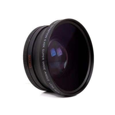 67mm 0.45x 0.43X Super Wide Angle Lens& Macro Conversion Lens 82mm Front Thread