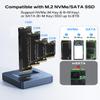 ACASIS NVME to USB Docking Station, Aluminium Alloy Housing, Fast Heat Dissipation, M.2 SSD Adapter 10Gbps, Support M.2 NVMe & SATA-Based SSDs view 3