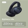 Cleer Alpha Noise Cancelling Bluetooth Headphones, 40mm Ironless Driver, Deep Bass Customize EQs, 35Hr Play, Dual-Mic, Clear Calls, Comfort Fit, Bluetooth 5.1, Hi-Res Wireless Headphone, Midnight Blue view 3