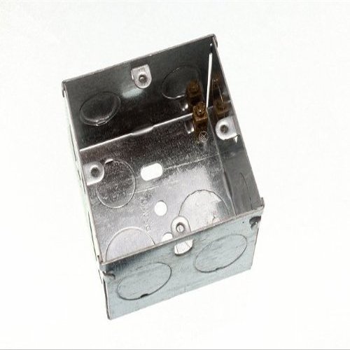One Stop DIY 3 x FLUSH METAL BACK PATTRESS BOX 1 GANG SINGLE 47MM NEW