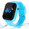 4G Kids Smart Watch w GPS Tracker, Phone Watch w Video Chat 3 Way-call Wi-Fi SOS Touch Screen Child Tracker Phone Watches Christmas Birthday Gift For Boys Girls 3-15 Years w Sim Slot Kids Watch view 1