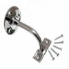 One Stop DIY 3 x STAIR HAND RAIL BRACKETS WALL SUPPORTS 3 INCH 75MM CHROME BRASS NEW view 1