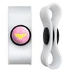 GRAPHICS & MORE Wonder Woman 80th Logo Pattern Headphone Earbud Cord Wrap - Charging Cable Manager - Wire Organizer Set of 2 - White view 1