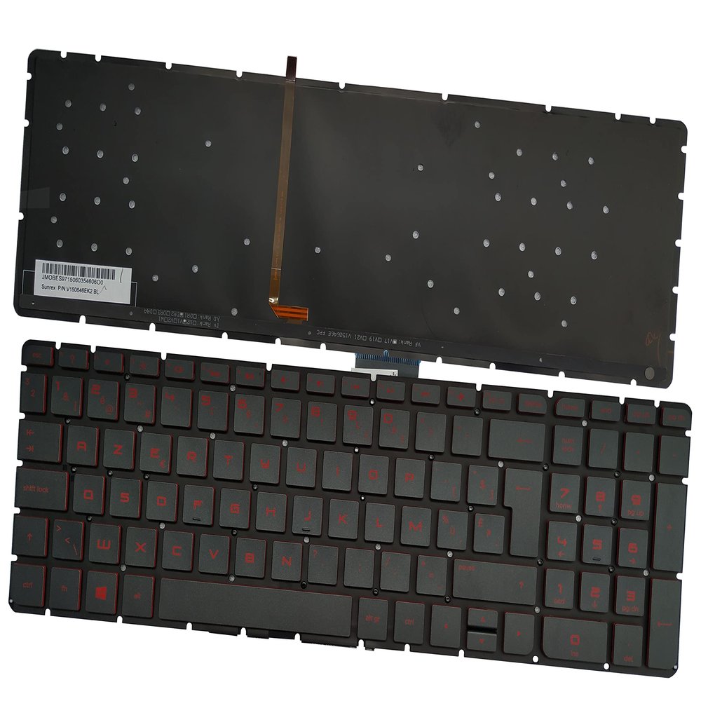 Belgium French Keyboard Compatible for HP Pavilion M7-N M7-N000 M7-N011DX M7-N101DX M7-N109DX M7-N014DX M7-U009DX M7-U109DX Backlit