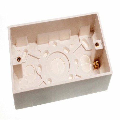 One Stop DIY 3 x SURFACE MOUNT PATTRESS SWITCH SOCKET BACK BOX 2 GANG 35MM DEEP NEW