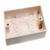 One Stop DIY 3 x SURFACE MOUNT PATTRESS SWITCH SOCKET BACK BOX 2 GANG 35MM DEEP NEW view 1