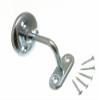 One Stop DIY 2 x STAIR HAND RAIL BRACKETS WALL SUPPORTS 2 1/2 IN 63MM BZP STEEL NEW view 1