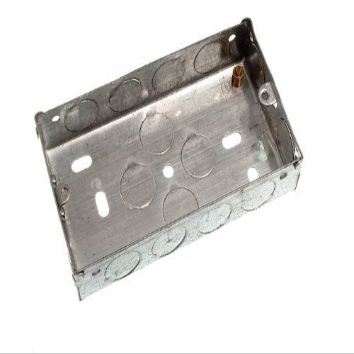 One Stop DIY 5 x FLUSH METAL BACK PATTRESS BOX 2 GANG DOUBLE 25MM NEW