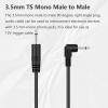 Bolvek 3ft 3.5mm 1/8" Male TS Mono Plug to 90 Degree Right Angle 3.5mm Male Mono Jack Audio Cable view 2