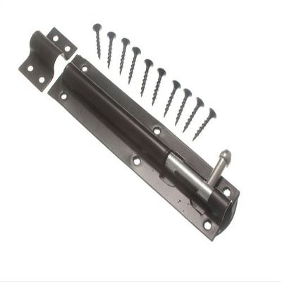One Stop DIY 5 x HEAVY DUTY TOWER BOLTS SLIDE GATE LATCH BLACK JAPANNED STEEL 150mm NEW