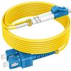 10m(30ft) OS2 SC to LC Single Mode Fiber Patch Cables, Options 1m~153m, Singlemode Fiber Optic Cable 10G SMF LSZH Duplex 9/125m OD 2.0mm  view 1