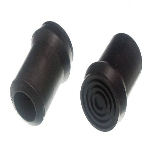 One Stop DIY 500 x CRUTCH ZIMMER FRAME STICK FERRULE BLACK RUBBER METAL INSERT 25MM NEW