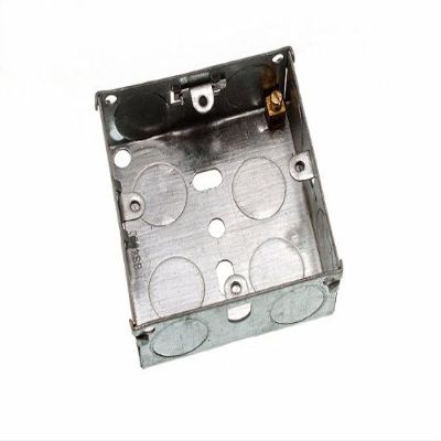 One Stop DIY 5 x FLUSH METAL BACK PATTRESS BOX 1 GANG SINGLE 25MM NEW