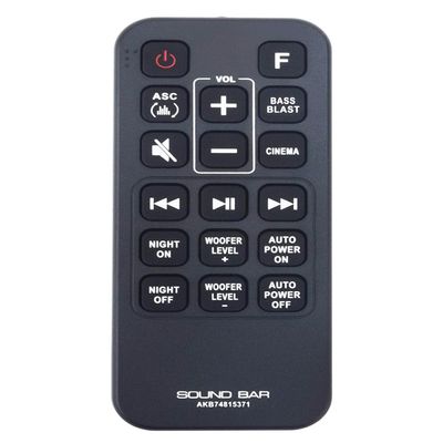 ALLIMITY AKB74815371 Replaced Remote Control Compatible with Audio LG Sound Bar System SPJ4BW SPJ4B-W SK4D SL3D SJ3 SJ4 SPH4BW SPH4B-W
