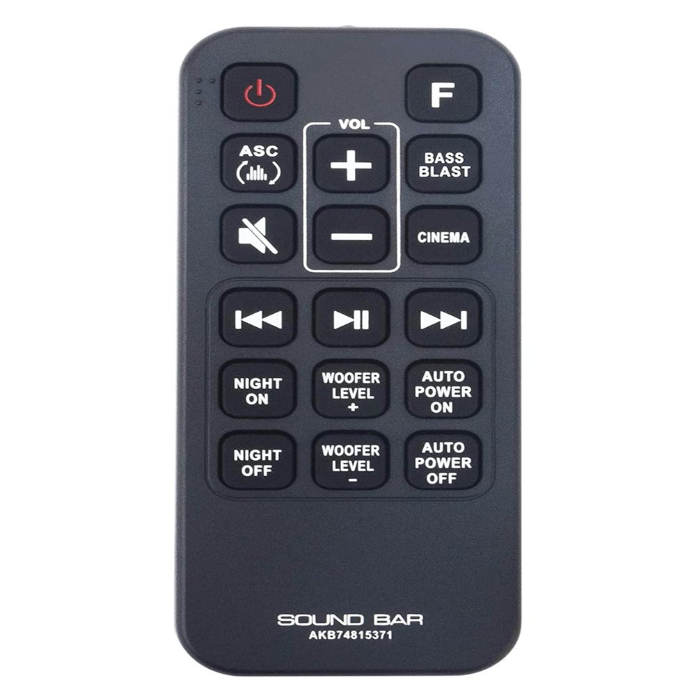 ALLIMITY AKB74815371 Replaced Remote Control Compatible with Audio LG Sound Bar System SPJ4BW SPJ4B-W SK4D SL3D SJ3 SJ4 SPH4BW SPH4B-W