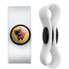 GRAPHICS & MORE Wonder Woman 80th Red Logo Pose Headphone Earbud Cord Wrap - Charging Cable Manager - Wire Organizer Set of 2 - White view 1