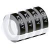 KCMYTONER 1/2 Embossing Label Tape Compatible for DYMO 3D Plastic Labels White on Black Used in Organizer Xpress Pro 1575 1595 1570, Office Mate II 1540 154000, MoTEX E101 E404 Label Makers-4 Pack view 1
