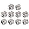uxcell 1/4" Female to 3/8" Male Convert Screw Adapter 0.31" Height for Camera Tripod Alloy Steel Through Hole 10Pcs view 1